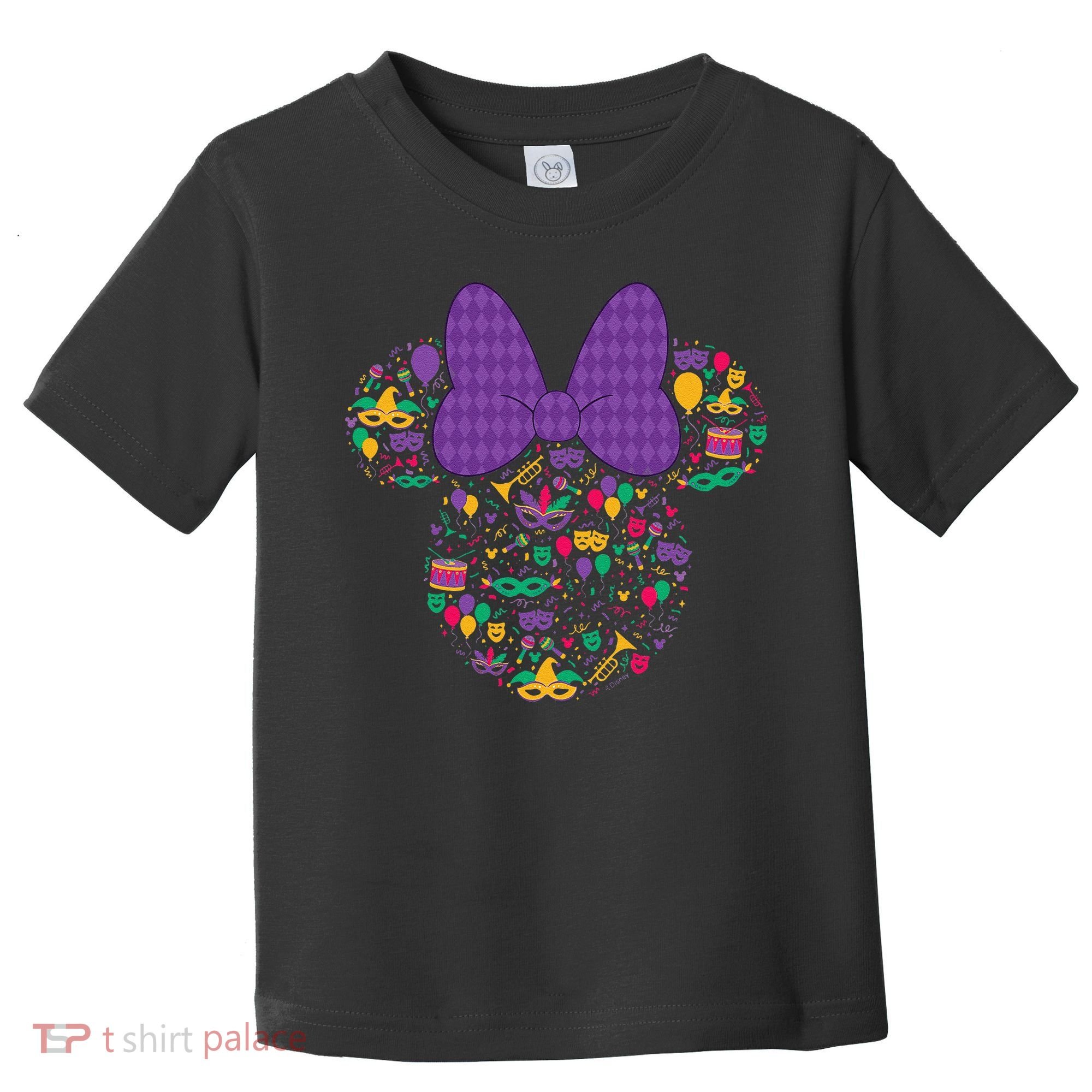 Minnie Mouse Mardi Gras Carnival Holiday Icon Toddler T-Shirt