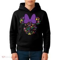 Minnie Mouse Mardi Gras Carnival Holiday Icon Kids Hoodie thumb 4