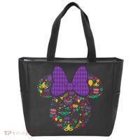 Minnie Mouse Mardi Gras Carnival Holiday Icon Tote Bag thumb 0