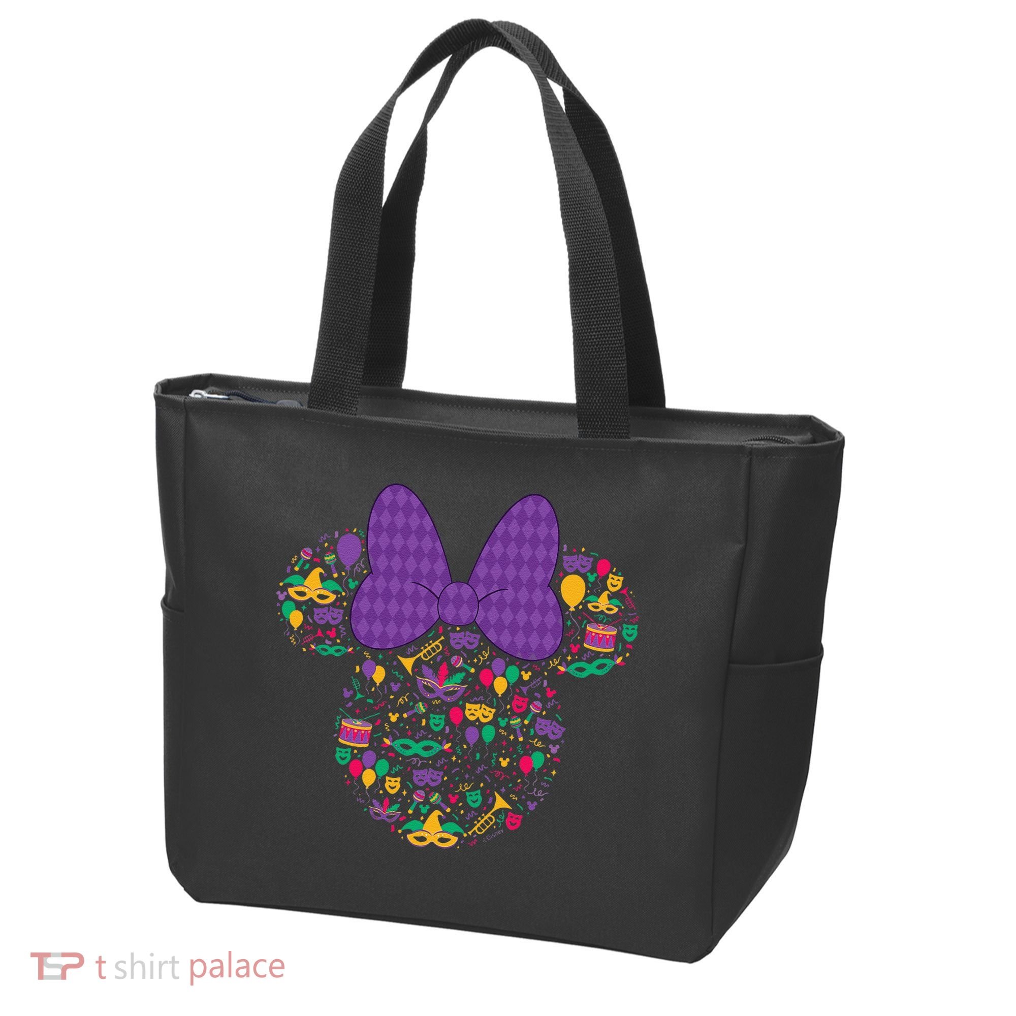 Minnie Mouse Mardi Gras Carnival Holiday Icon Tote Bag