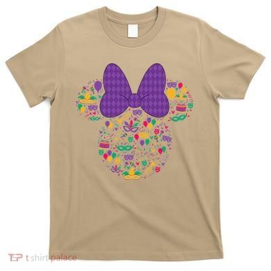 Minnie Mouse Mardi Gras Carnival Holiday Icon T-Shirt