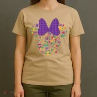 Minnie Mouse Mardi Gras Carnival Holiday Icon T-Shirt thumb 4