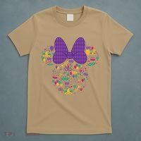 Minnie Mouse Mardi Gras Carnival Holiday Icon T-Shirt thumb 5