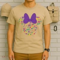 Minnie Mouse Mardi Gras Carnival Holiday Icon T-Shirt thumb 6