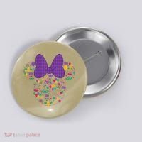 Minnie Mouse Mardi Gras Carnival Holiday Icon Button thumb 0