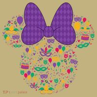 Minnie Mouse Mardi Gras Carnival Holiday Icon Mousepad thumb 1