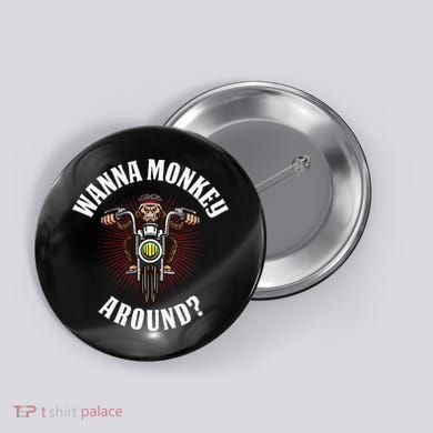 Monkey Motorcycle Button