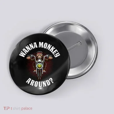 Monkey Motorcycle Button