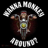 Monkey Motorcycle Women's Hoodie thumb 2