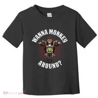 Monkey Motorcycle Toddler T-Shirt thumb 0