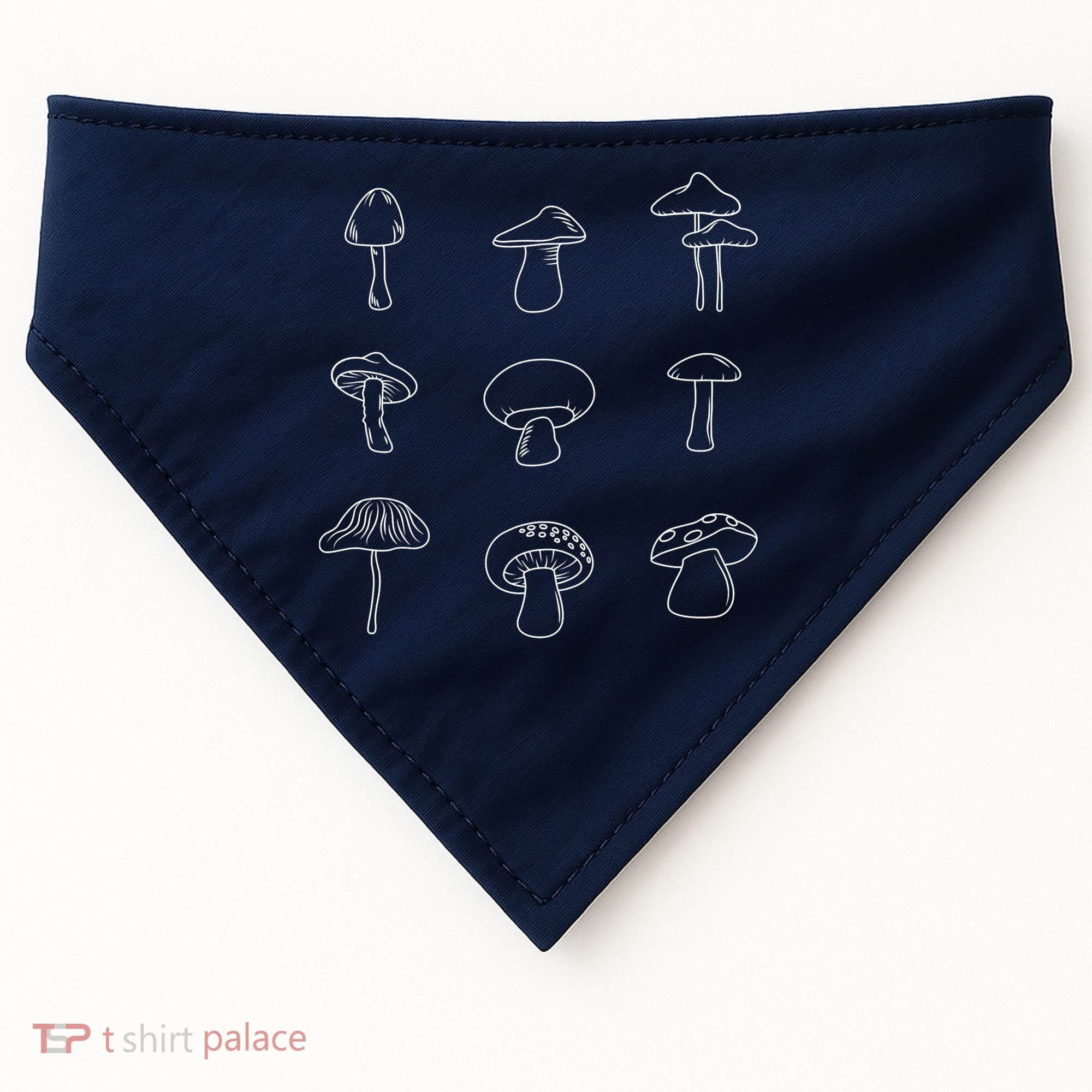 Mushroom Mycology Mushroom Whisperer Fungi Foraging USA-Made Doggie Bandana