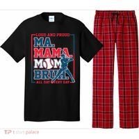 Ma Mama Mom Bruh Baseball Loud And Proud All Day Every Day Pajama Set thumb 0