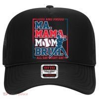 Ma Mama Mom Bruh Baseball Loud And Proud All Day Every Day Hat thumb 0