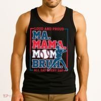 Ma Mama Mom Bruh Baseball Loud And Proud All Day Every Day Tank Top thumb 3