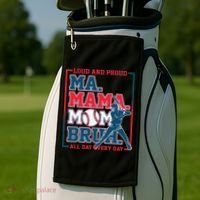 Ma Mama Mom Bruh Baseball Loud And Proud All Day Every Day Golf Towel thumb 2