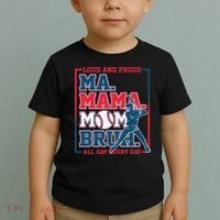 Ma Mama Mom Bruh Baseball Loud And Proud All Day Every Day Toddler T-Shirt thumb 2