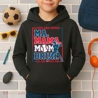 Ma Mama Mom Bruh Baseball Loud And Proud All Day Every Day Kids Hoodie thumb 2