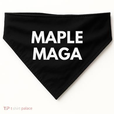Maple Maga Mcga Make Canada Great Again USA-Made Doggie Bandana