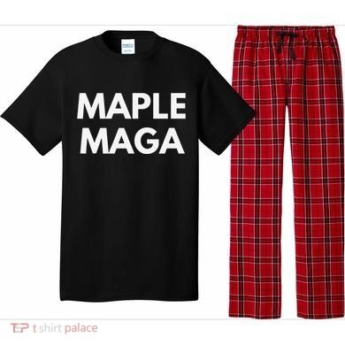 Maple Maga Mcga Make Canada Great Again Pajama Set