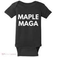Maple Maga Mcga Make Canada Great Again Baby Bodysuit thumb 0
