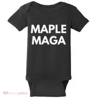 Maple Maga Mcga Make Canada Great Again Baby Bodysuit thumb 0