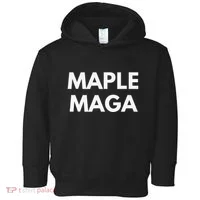 Maple Maga Mcga Make Canada Great Again Toddler Hoodie thumb 0