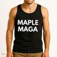 Maple Maga Mcga Make Canada Great Again Tank Top thumb 3