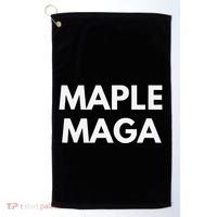 Maple Maga Mcga Make Canada Great Again Golf Towel thumb 0