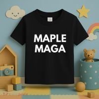 Maple Maga Mcga Make Canada Great Again Toddler T-Shirt thumb 3