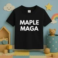 Maple Maga Mcga Make Canada Great Again Toddler T-Shirt thumb 3