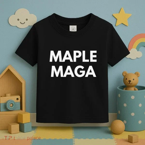 Maple Maga Mcga Make Canada Great Again Toddler T-Shirt