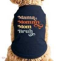 Mama Mommy Mom Bruh Retro Doggie Tank thumb 0