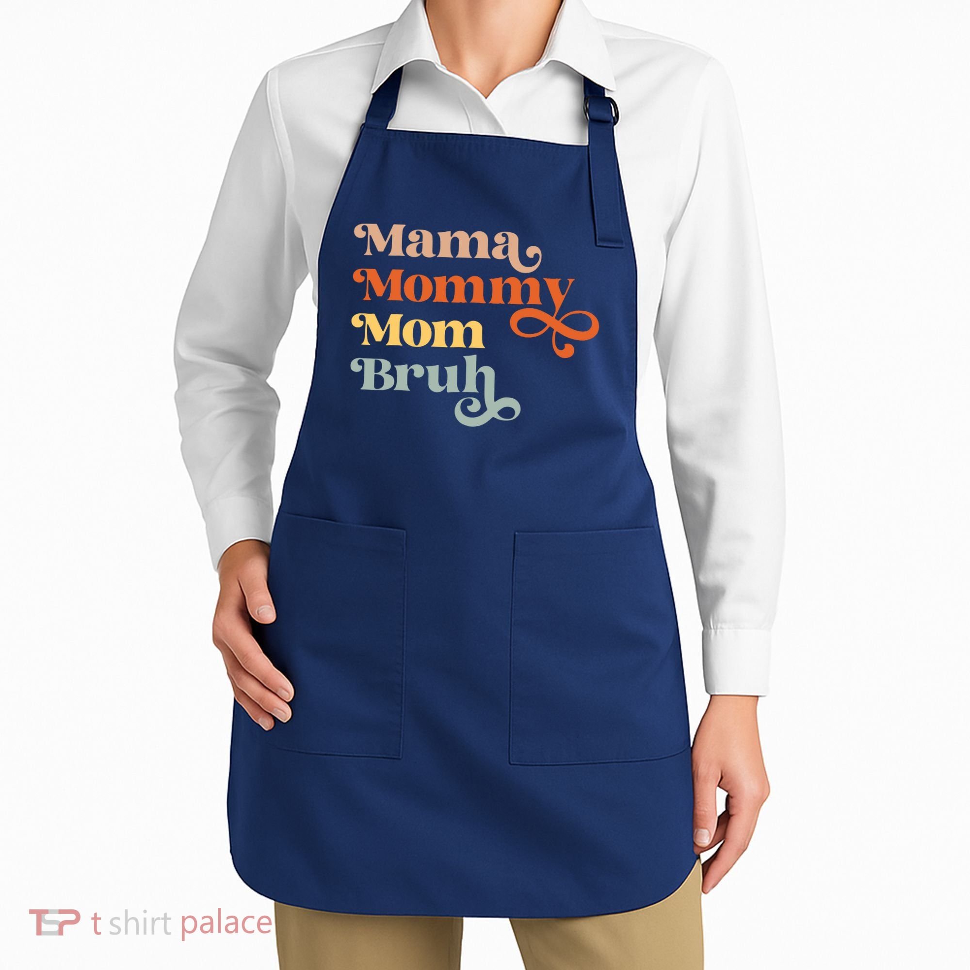 Mama Mommy Mom Bruh Retro Apron