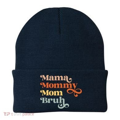 Mama Mommy Mom Bruh Retro Beanie