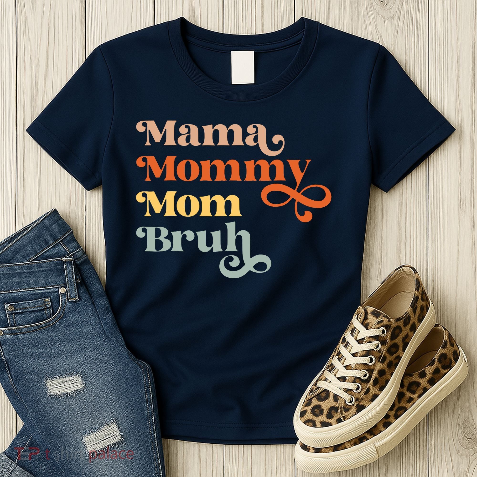 Mama Mommy Mom Bruh Retro Women's T-Shirt