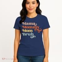 Mama Mommy Mom Bruh Retro Women's T-Shirt thumb 4