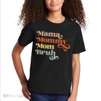 Mama Mommy Mom Bruh Retro Kids T-Shirt thumb 2