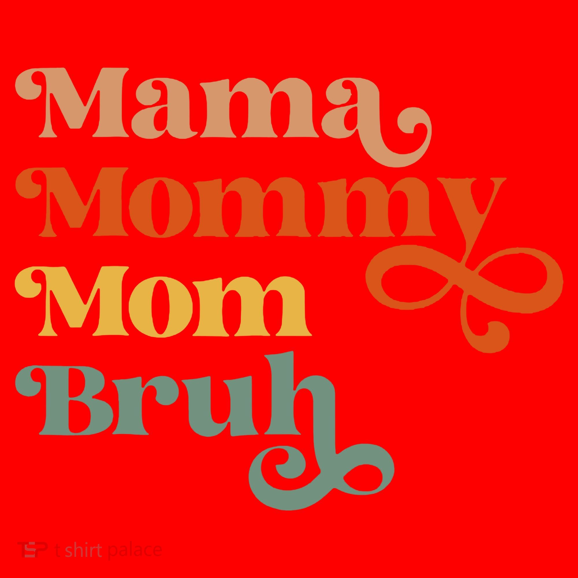 Mama Mommy Mom Bruh Retro Santa Hat