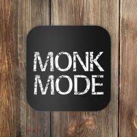 Monk Mode Meditation Yoga Novelty Coaster thumb 0
