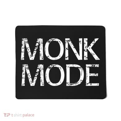 Monk Mode Meditation Yoga Novelty Mousepad