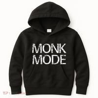Monk Mode Meditation Yoga Novelty Kids Hoodie thumb 0