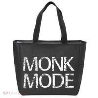 Monk Mode Meditation Yoga Novelty Tote Bag thumb 0