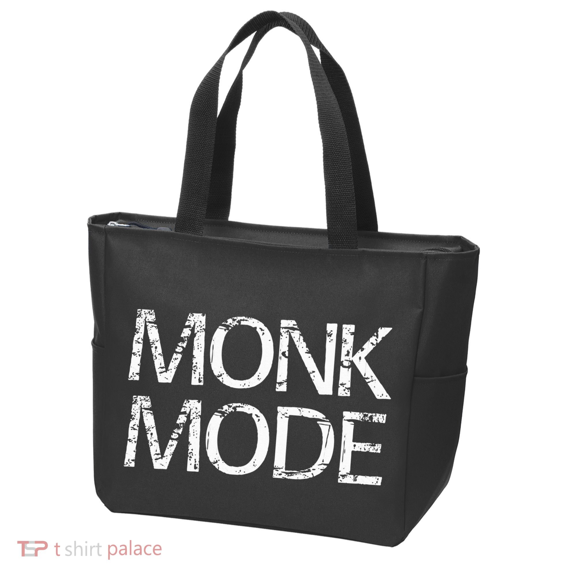 Monk Mode Meditation Yoga Novelty Tote Bag