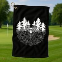 Mycelium Mushroom Golf Towel thumb 1