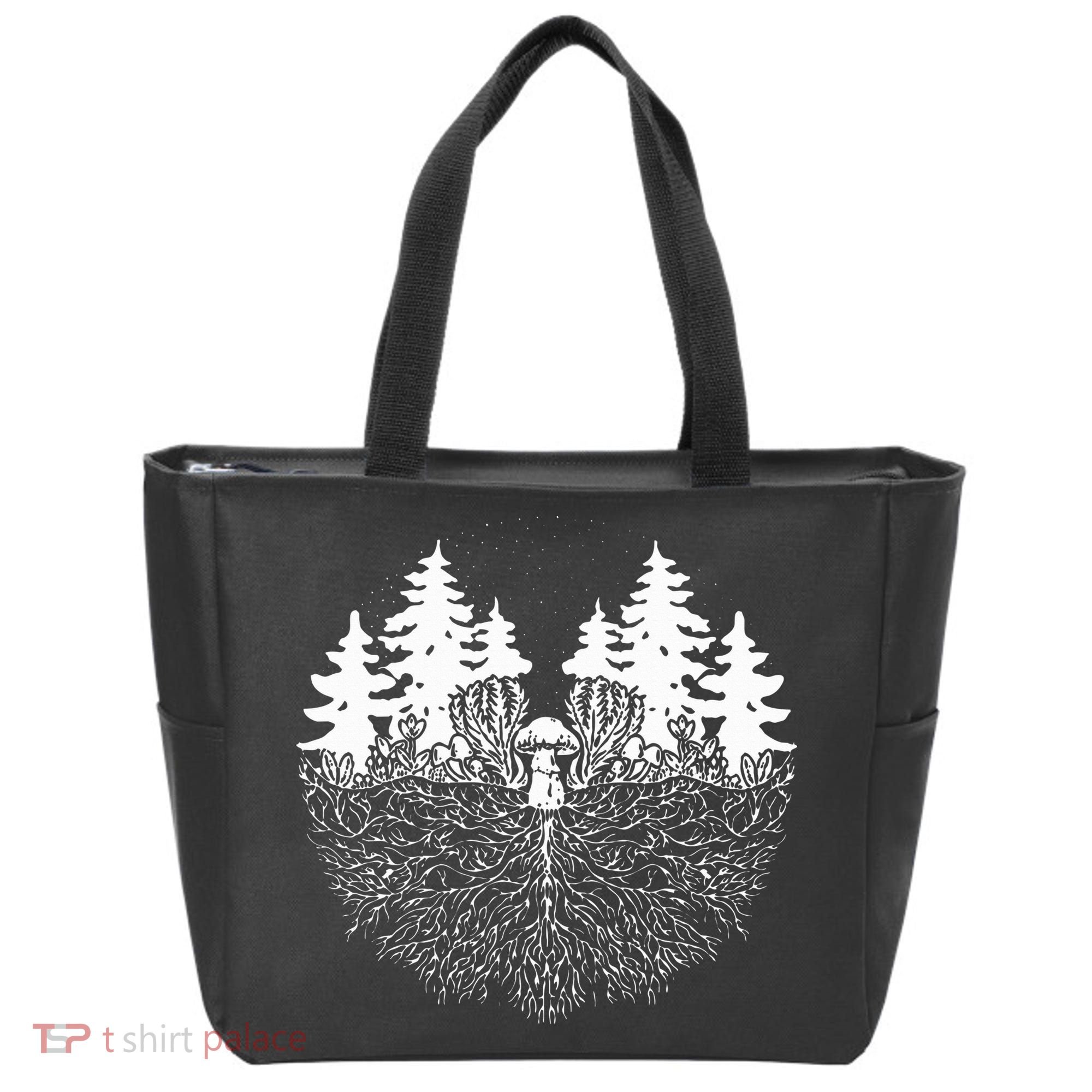 Mycelium Mushroom Tote Bag