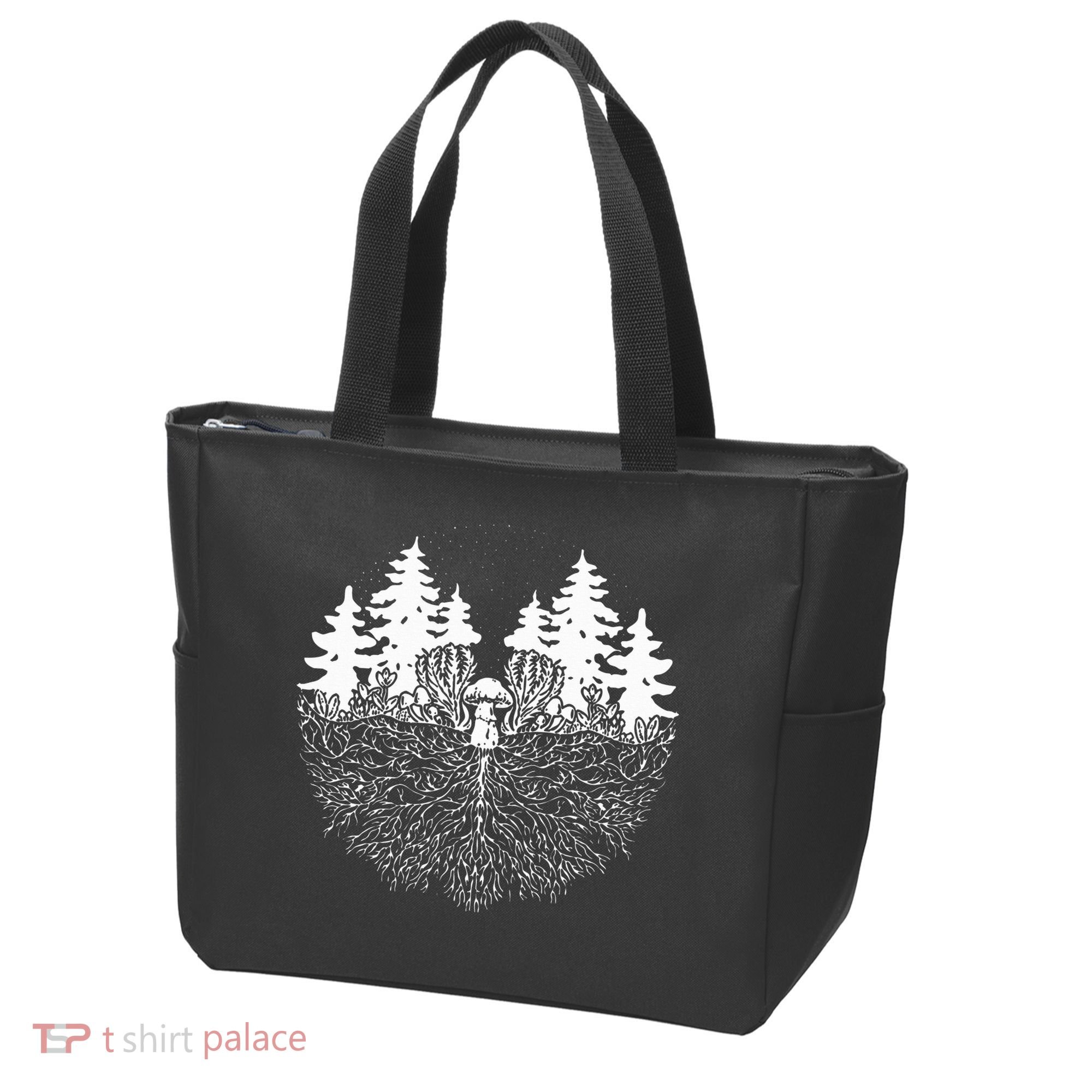 Mycelium Mushroom Tote Bag
