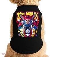 Mr. Monkey Monk Cool Character Riding Motorcycle Doggie Tank thumb 0
