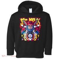 Mr. Monkey Monk Cool Character Riding Motorcycle Toddler Hoodie thumb 0