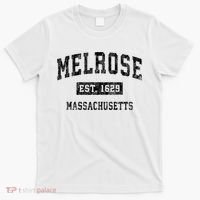 Melrose Massachusetts MA Vintage Sports Print T-Shirt thumb 0