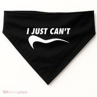 Me Motivating Myself I Just Cant USA-Made Doggie Bandana thumb 0